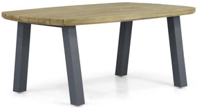 Lifestyle Garden Furniture Falcon/Glasgow Dining Tuinset X Aluminium/Teak Grijs