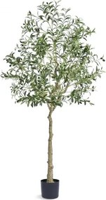 VEVOR Olijfboom Kunstmatig 81x81x179cm Kunstplant PE Kunstplanten Nep Plastic Planten in Pot Kunstbloem Geurloos Waterdicht Ideaal voor Decoratie van Slaapkamer Studeerkamer Woonkamer
