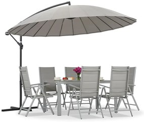 Garden Point Monza 3m diameter antraciet tuinparasol