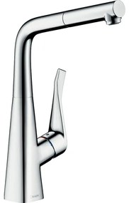 Hansgrohe Metris 1-gr keukenmkr 320 met uittrekbare uitloop chroom 14781000