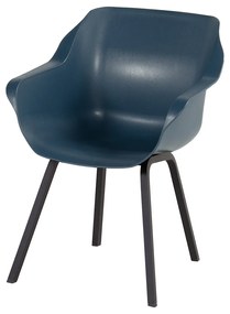 Hartman Sophie Element dining armstoel - Steel Blue - Alu poot
