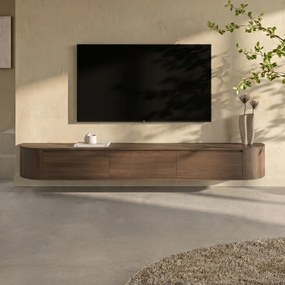 Zwevend TV-meubel Bruin 240 Cm - 240x32x30cm.