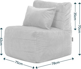 Noa Modulair Zitelement Corduroy - Saliegroen