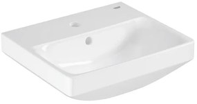 Grohe Euro Ceramic Wastafel - vrijhangend - 45x39cm - met kraangat - met overloop - exclusief wandbevestiging - alpine wit 102435sh00