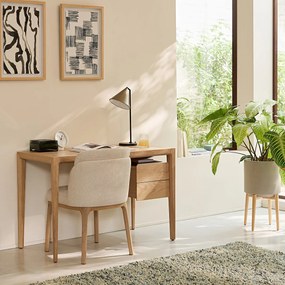 Bureau, eiken en eikenfineer, NIZOU, ontwerp Emmanuel Gallina