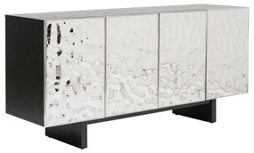 Kare Design Caldera Design Dressoir Zilver Zwart - 160x45x78cm.