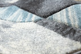 Tapijt ALTER Wet Geometrisch,  drieho , trapeze blauw