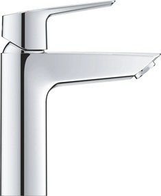 Grohe QuickFix Start M-size wastafelkraan met koude start en push-open waste chroom