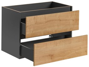 Comad Monako 821 FSC onderkast 80cm eiken/grijs