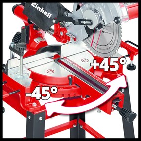 Einhell TC-SM 2531/2 U Radiaal afkortzaag inclusief onderstel