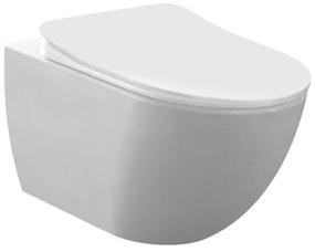 Creavit Design Hangend Toilet - 35.3x51cm - RVS Bidetsproeier - wit FE320-00MB00E-0005