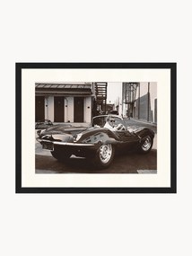 Ingelijste foto Steve McQueen in His Jaguar
