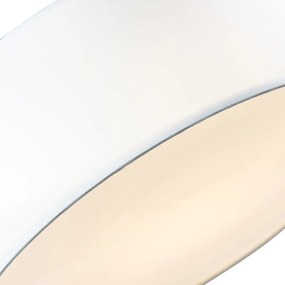 Stoffen Plafondlamp wit 30 cm incl. LED - Drum LED Modern rond Binnenverlichting Lamp
