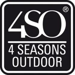 4 Seasons Outdoor Goa tafel met HPL tafelblad light grey 160 x 95 cm * SALE *  Tuintafel    antraciet weerbestendig