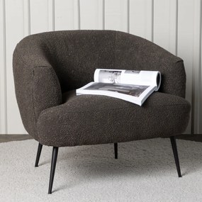 Moderne Ronde Fauteuils Donkergrijs