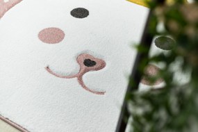 Tapijt PETIT BUNNY KONIJNTJE  KONIJN rozekleuring