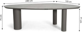 Dining Tuintafel Organische tuintafels  Taupe Guave