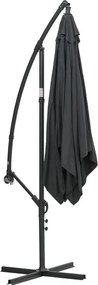 Garden Impressions Corfu parasol 250x250 - donker grijs