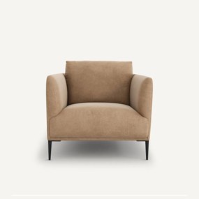 Bank, in stonewashed fluweel, Oscar, ontwerp Emmanuel Gallina