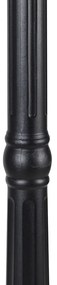 Buitenlantaarn zwart 220 cm 3-lichts IP44 - Havana