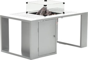 Cozy Living sfeerhaard Sines 130x70xH48 cm mat wit