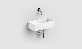 Clou New Flush 3 fontein solid surface 35cm links wit mat