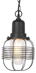 Landelijke buiten hanglamp zwart IP44 - Guardado Landelijk / Rustiek E27 IP44 Buitenverlichting rond