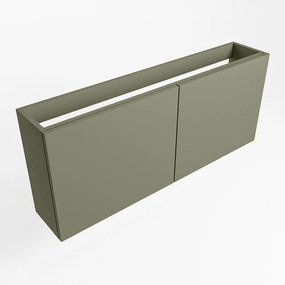 Mondiaz FOWY fonteinonderkast - 120x22x50cm - 2 deuren - push to open - softclose - Army FOWYTO120Arm2D