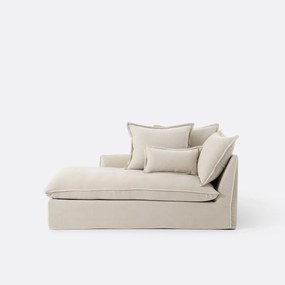 Longchair links, afneembare hoes, in gemêleerd polyester, ODNA