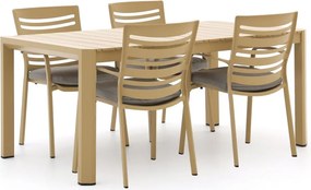 + 15% kassakorting | Diningset Hartman | 4 personen | Tuinset aluminium | 5-delig | Kees Smit Tuinmeubelen