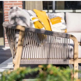 Garden Impressions Alora lounge dining set 3-delig links - grey sand