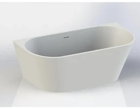 Arcqua Pinto half vrijstaand ligbad 160x70 glans wit BAD101415