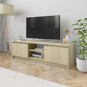 vidaXL Tv-meubel 120x30x35,5 cm bewerkt hout sonoma eikenkleurig