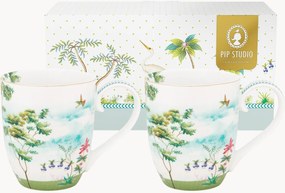 Grote koffiemokken Jolie Heron, 2-delig