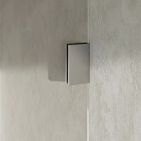 Brauer Void profielloze douchecabine 100x140cm RVS geborsteld PVD