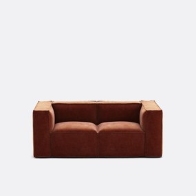 2-zits modulaire bank van vintage ribfluweel, Seven