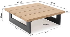 Hoek loungeset 5 personen Aluminium Grijs  Lifestyle Garden Furniture Azzurro