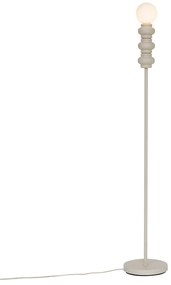 Retro vloerlamp beige met mat glas - Fedde