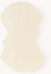 Handgetuft wollen vloerkleed Aliza in organische vorm