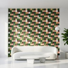 3D Houten Wandpaneel | Rich Pine | 30×30 cm | Wanddecoratie