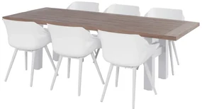 Hartman Sophie Studio dining armstoel - White - Alu poot