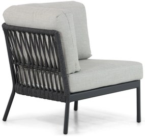 Hoek loungeset 5 personen Aluminium/rope Grijs  Coco Puerto/Montana