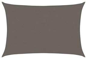 vidaXL Zonnezeil 160 g/m² 4x5 m HDPE antracietkleurig