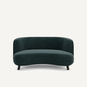 Bank XS in fluweel, Rosebury design E. Gallina