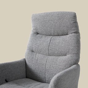 Verstelbare Fauteuil Met Voetenbank Grijs