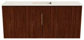 Mondiaz Joya DLux 90cm toiletmeubel ruby met wastafel faye midden zonder kraangat meli