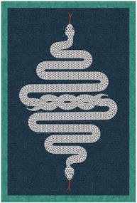 Wasbaar laagpolig vloerkleed Venom van Jonathan Adler