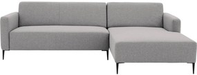 Goossens  Key West lichtgrijs, stof, 2,5-zits, modern design