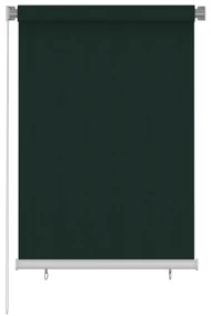vidaXL Rolgordijn voor buiten 100x140 cm HDPE donkergroen