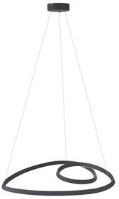 Scandinavische hanglamp zwart 72cm incl. LED 3-staps dimbaar - Circuit